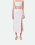 Rope embroidered cropped top