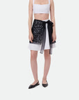 Beaded wrap skirt