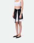 Beaded wrap skirt