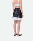 Beaded wrap skirt